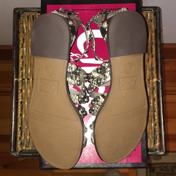 Well Blow Suggested Retail Price Sam Edelman Carla Snake Print Sandals - Picture 8 of 9
